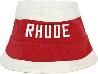 Rhude East Hampton bucket hat - men - Fabric - One Size - Red