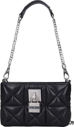 John Richmond Nep Lederen Schoudertas - Dames - Schoudertassen - Zwart - ONE Size - Leer - Tassen