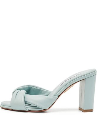Aquazzura 80mm knot-detailing sandals - Blue