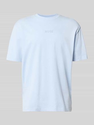 HUGO BOSS Regular Fit T-Shirt aus reiner Baumwolle Modell TEE 10 in Aqua, Gr&ouml;&szlig;e XXXL