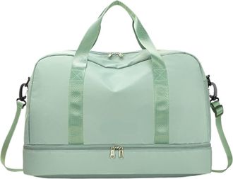 Generic Expandable Travel Duffle Bag,Compatible For Sports Handbag, Fitness, Large Capacity, One Shoulder Weekend Overnight(Green)