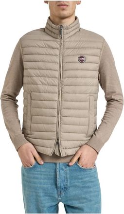 Colmar Gewatteerd Doorgestikt Gilet - Heren - Gewatteerde jassen - Beige - 3XL - Jassen