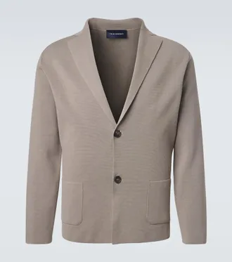 Thom Sweeney Cotton cr&ecirc;pe blazer
