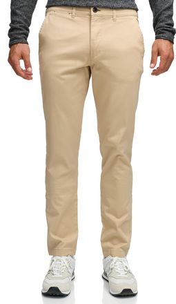 Indicode Chinos INDICODE INRafle, Herren, Gr. 28, L&auml;nge 34, irish creme, Web, Obermaterial: 98% Baumwolle, 2% Elasthan, unifarben, regular fit, Hosen Chinos