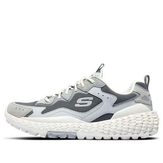 Skechers Monster Marathon Running Sneakers White Grey 894280-GRY