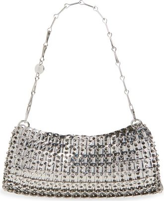 Paco Rabanne East/West Chain Mail Bag in Silver at Nordstrom