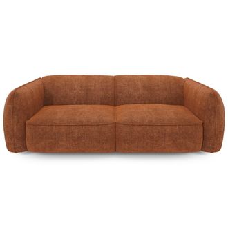 Sia Home Sof&aacute; 3 plazas terciopelo de trama terracota