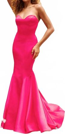 Faviana Mermaid Prom Dress In Lipstick