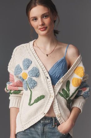 Pilcro Textured Icon Cardigan Sweater