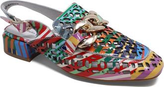 Django & Juliette Vooper Slingback in Stripe Mutli Patent Leather at Nordstrom, Size 38