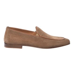 Baldinini Perforated Suede Slip-On - male - Baldinini - Loafers - Brown - 8 1/2 UK - Shoes