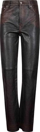 Golden Goose Journey Ws Straight Pant Peg Nappa Leather