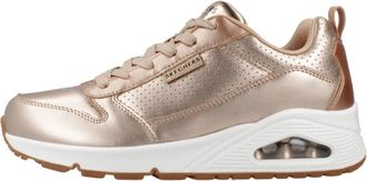 Skechers Metallic Sneakers - Dames - Sneakers - Roze - 36 EU - Leer - Schoenen
