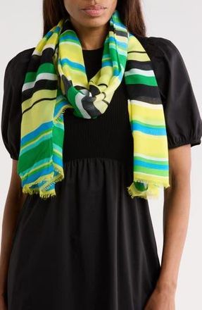 Kate Spade New York springtime stripe oblong scarf in Chrysanthemum at Nordstrom Rack