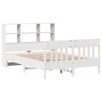 Berkfield Home Beautiful Bed Frame without Mattress White 160x200 cm Solid Wood Pine