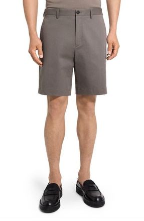 Theory Standard Chino in Moonsoft Cotton Blend Shorts in Morel at Nordstrom, Size 33