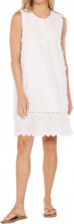 Mod-o-doc Lace Shift Dress In White