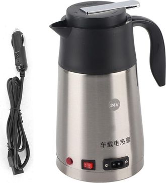 OEM Hervidor El&eacute;ctrico Port&aacute;til Para Cami&oacute;n Y Coche, 1,2 L, 24 V, Para Hervir Caf&eacute;, Calentar Agua, Calentar Tazas
