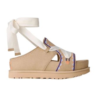 UGG Flat Sandals, female, Beige, Size: 10 US Flat Sandals