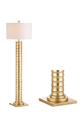 Jonathan Y Designs Serena 63 Metal LED Floor Lamp, Gold Painting at Nordstrom