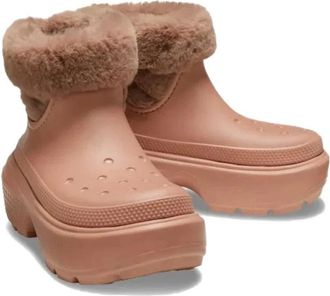 Crocs Stomp Lined 208718-2CC Boots Cork Lug Sole Platform JAX1196
