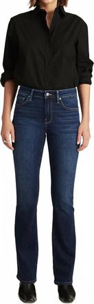 Mavi Molly Deep Brushed Jeans In Ink Feather Luxe