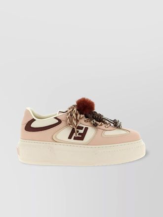 Fendi leather low-top sneakers