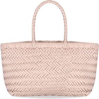 Dragon Diffusion BORSA SHOPPING GORA MINI FLAT ROSA DRAGON DIFFUSION