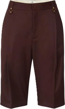 Elisabetta Franchi Mujer, Pantalones cortos, Marr&oacute;n, Talla: XL
