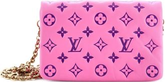 Louis Vuitton Coussin Pochette Monogram Embossed Lambskin crossbody bag - Roze