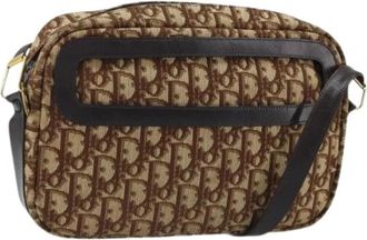 Dior Pre-owned Cross Body Bags, female, Beige, Size: ONE SIZE Pre-owned Canvas Shoulder Bag