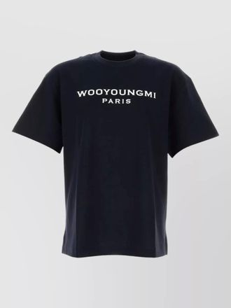 Wooyoungmi oversize cotton t shirt short sleeves crew neck