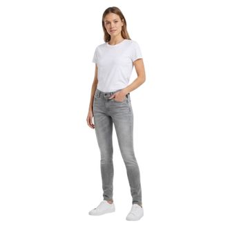 Replay Nieuwe Luz effen skinny jeans voor dames (Grijs)