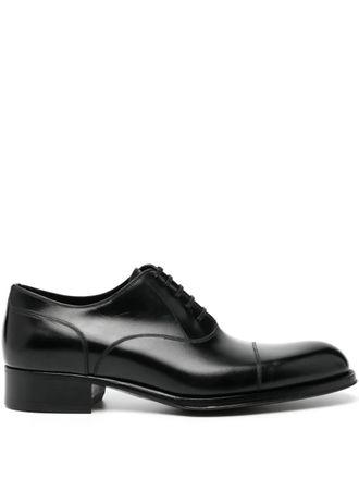 Tom Ford Edgar oxford shoes - men - Bos Taurus/Calf Leather/Calf Leather - 41 - Black