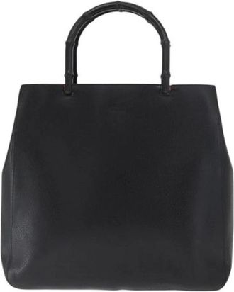 Gucci Pre-owned Vintage bamboe handvat tote - Dames - Vintage Handtas - Zwart - ONE Size - Bamboe - Vintage