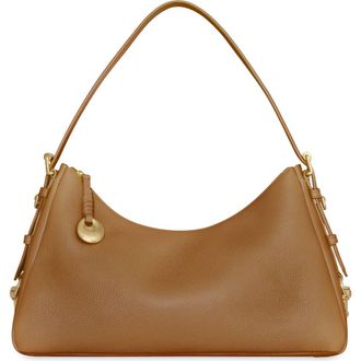 Rebecca Minkoff Large Mia Leather Shoulder Bag in Mocha at Nordstrom