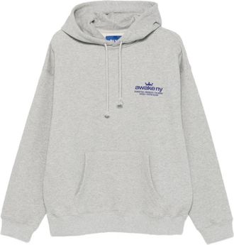 Awake NY Good Everywhere Hoodie - Heren - Hoodies - Grijs - L - Katoen - Hoodies & sweatvesten