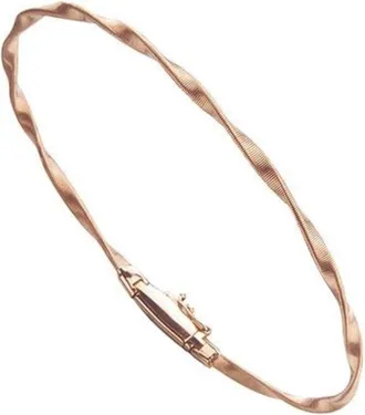 Marco Bicego Marrakech Collection 18K Rose Gold Twisted Stackable Bangle