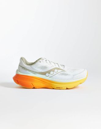 Saucony Guide 19 - Sneakers da corsa color avorio e fuoco-Multicolore