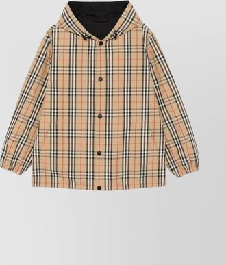 Burberry reversible check nylon jacket