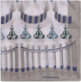 Ferragamo Foulard con stampa - Toni neutri