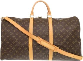Louis Vuitton Pre-owned Keepall 55 Boston Bag - unisex - Vintage Weekendtas - Bruin - ONE Size - Vintage