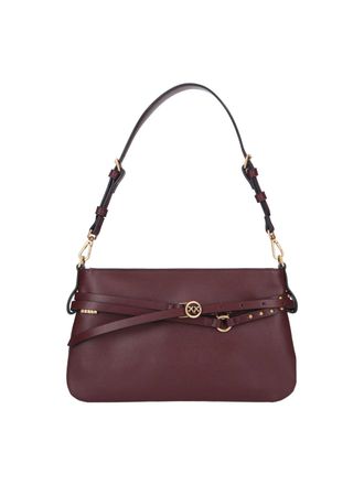 Pinko Burgundy Medium Belt Shoulder Bag