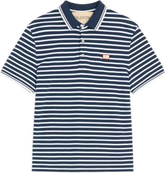 Valentino Garavani Cotton Pique Polo With Vlogo Patch Clothing