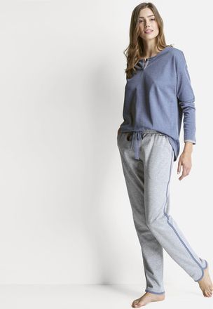 Isa Loungehose ISA BODYWEAR Hose lang, Damen, Gr. XL, N-Gr, melange, Obermaterial: 84% Baumwolle CO. 16% Polyester PES., Hosen Loungehose