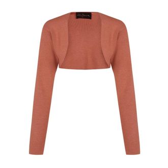 Cortana Jassen, Dames, Oranje, L, Kiiro, zalm zijden pointelle bolero