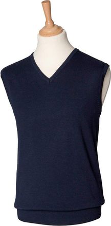 Henbury Sleeveless v-neck jumper Navy XL