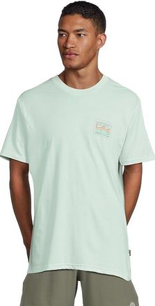 Billabong Crayon Wave Premium Short Sleeve Mens T Shirt Sea Glass : 2XL, Cotton