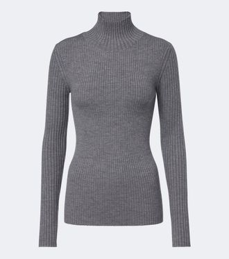 Victoria Beckham Ribbed-knit wool-blend sweater