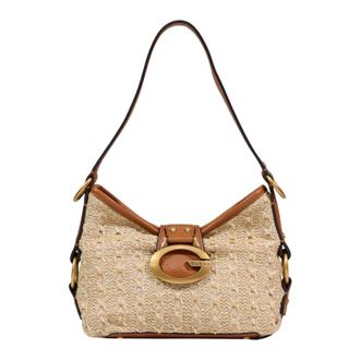 Guess Shoulder Bags, female, Beige, Size: ONE SIZE Camden Mini Shoulder Bag